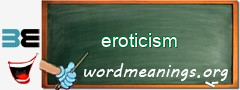 WordMeaning blackboard for eroticism